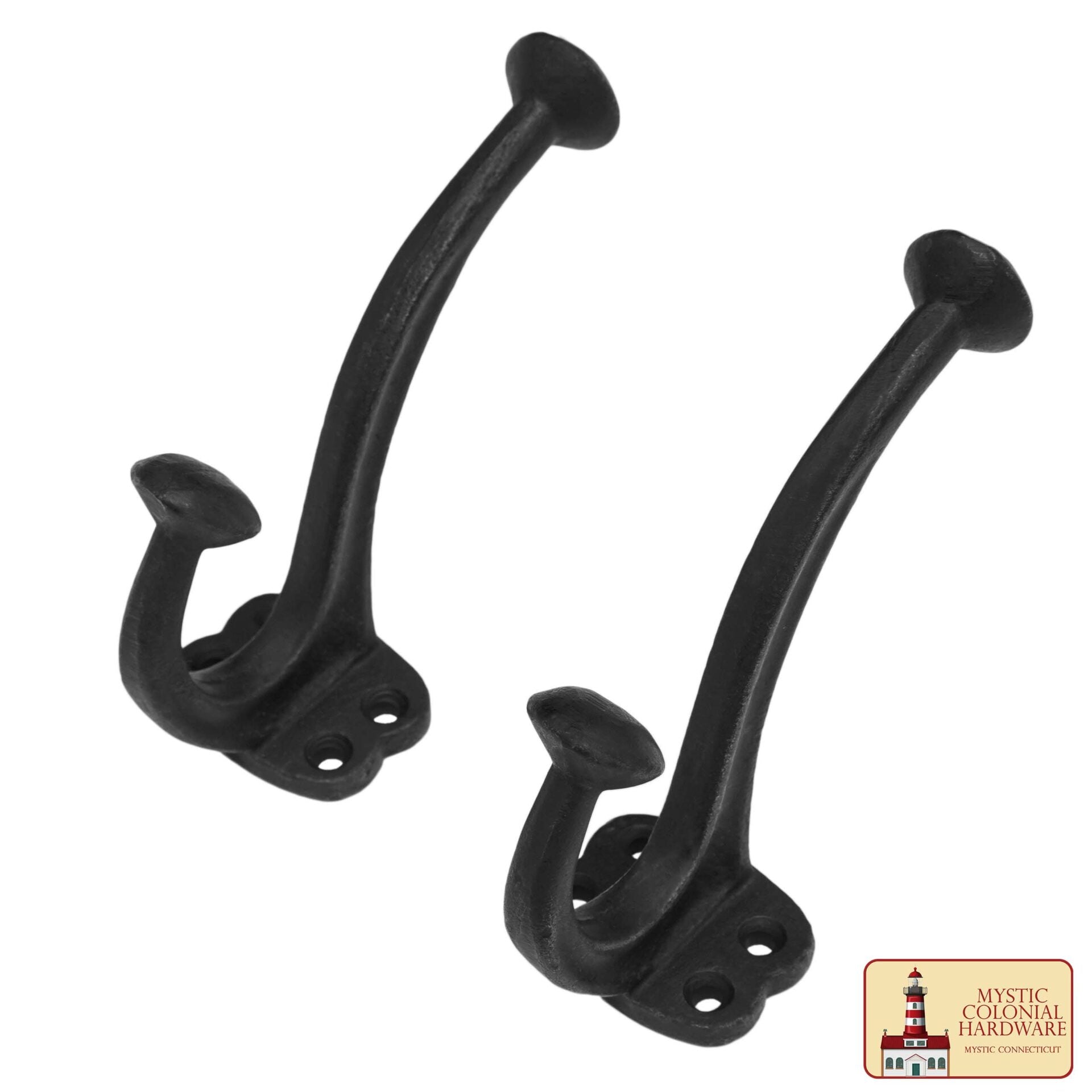 Imagen única de: Ganchos de Pared Rústicos de Hierro Fundido : Ideales para Ambientes Victorianos, Coloniales, Retro, Steampunk, Góticos y Barrocos ( 11 X 3.8 ) Cm