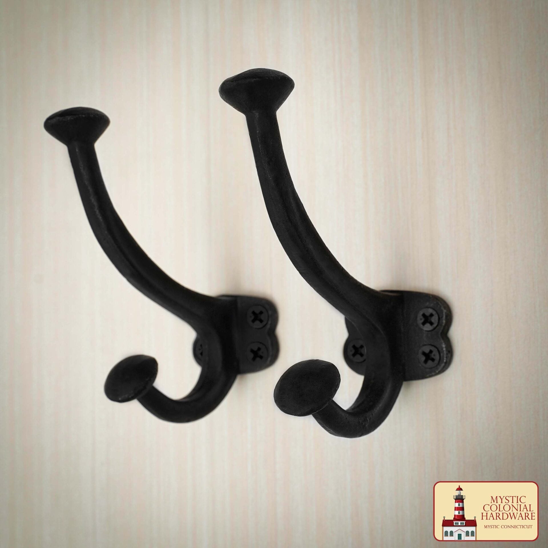 Imagen única de: Ganchos de Pared Rústicos de Hierro Fundido : Ideales para Ambientes Victorianos, Coloniales, Retro, Steampunk, Góticos y Barrocos ( 11 X 3.8 ) Cm