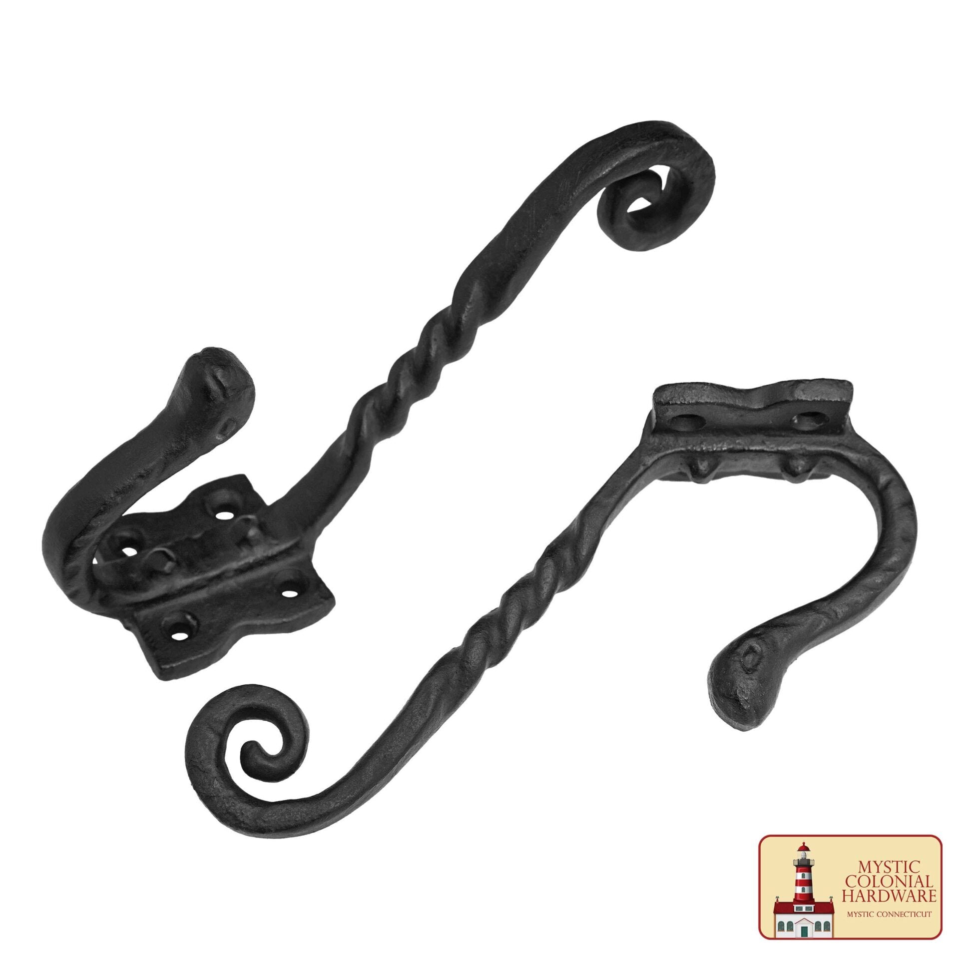 Imagen única de: Ganchos de Pared Rústicos de Hierro Forjado a Mano: Ideal para Ambientes Victorianos, Coloniales, Retro, Steampunk, Góticos y Barrocos (11x12) Cm