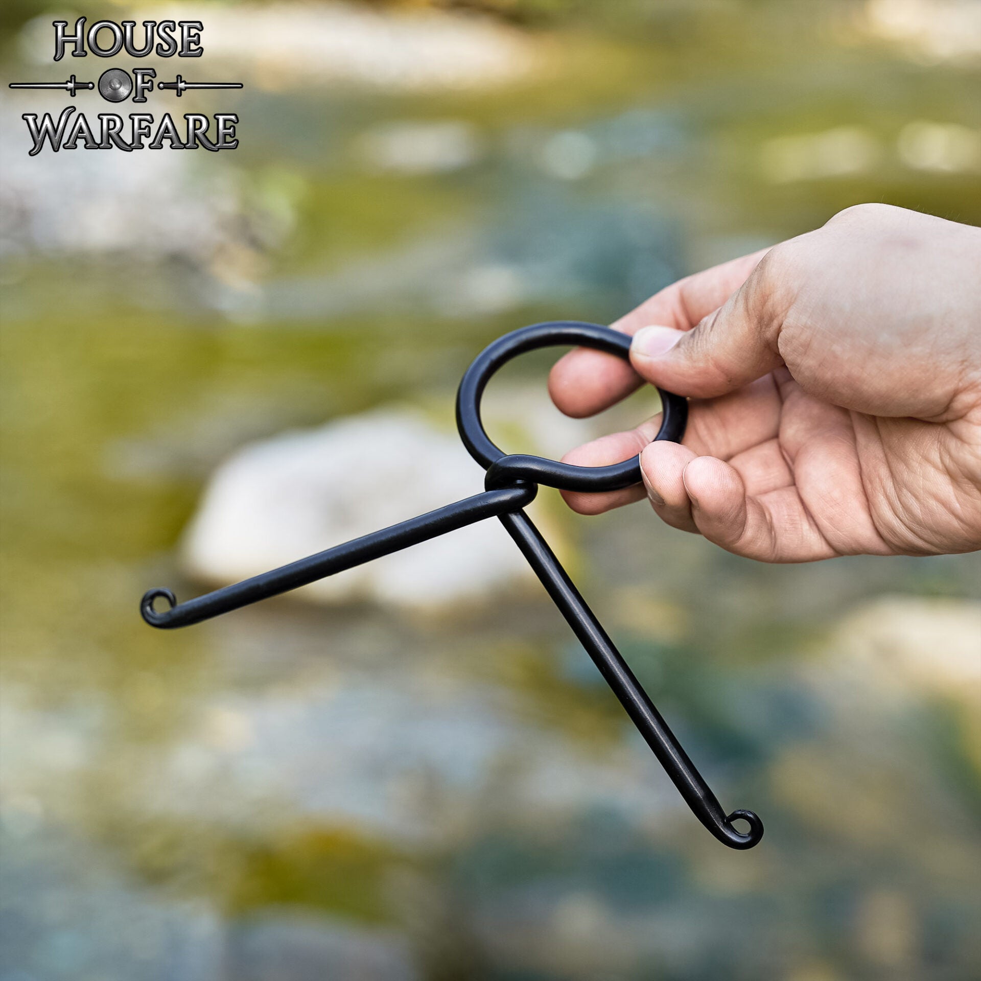 Soporte para Cuerno de Hierro Forjado a Mano - Expositor Medieval para Fiestas Vikingas y Medievales - Imagen 7