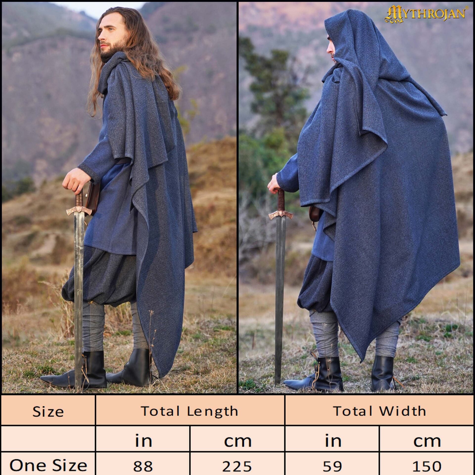 Imagen única de: Capa Vikinga Alaric: Estilo Audaz y Calidez Práctica en Un Diseño Histórico