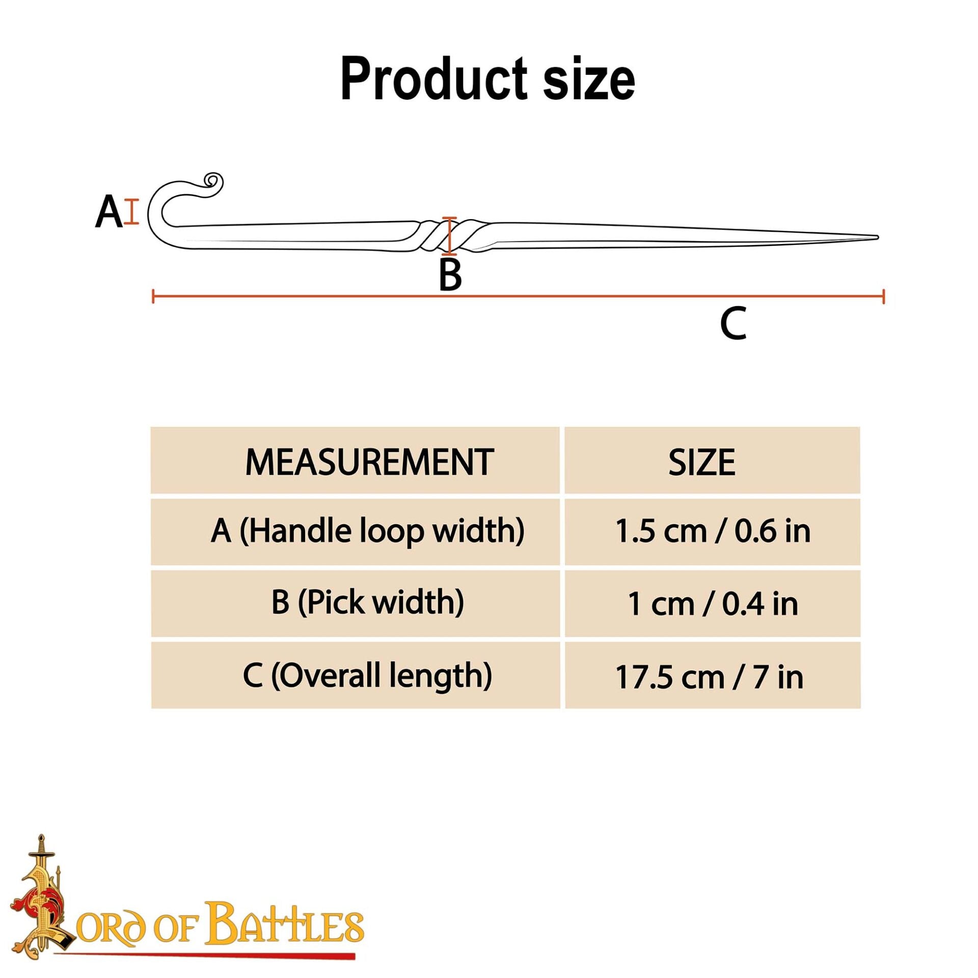 Vikingo Pico para Comer - Utensilio Medieval de Acero Inoxidable para Fiestas, Camping - Imagen 15