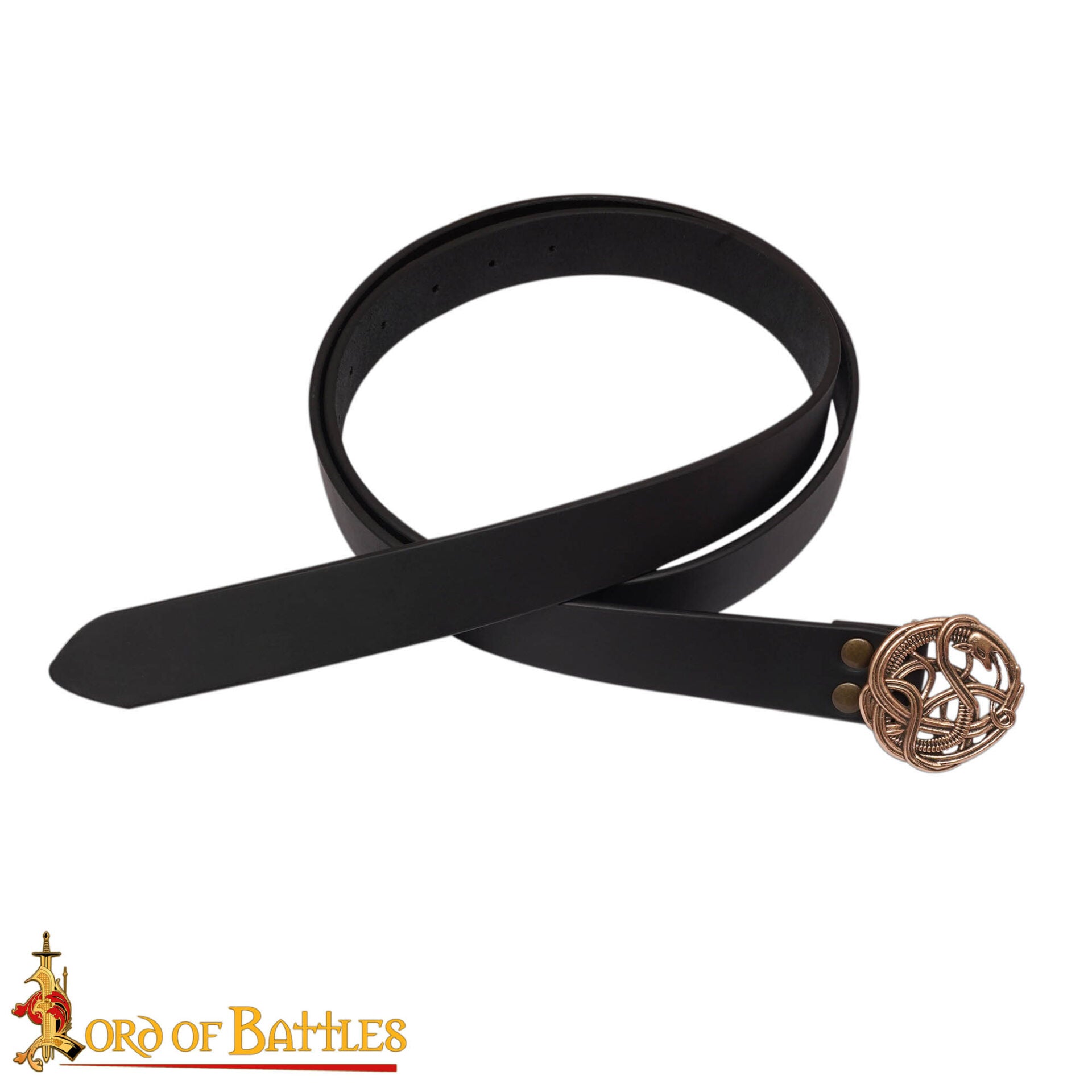 Imagen única de: Cinturón Celta con Hebilla de Serpiente de Bronce