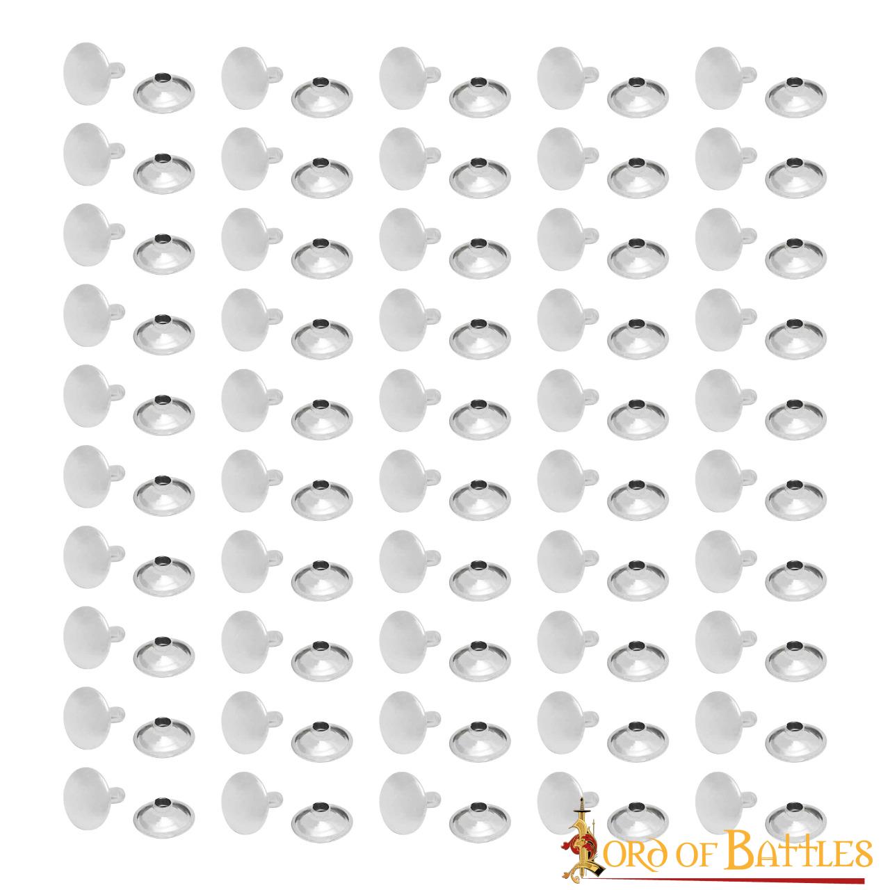 Imagen única de: Juego de 50 Botones Tich de Acero de 12 Mm