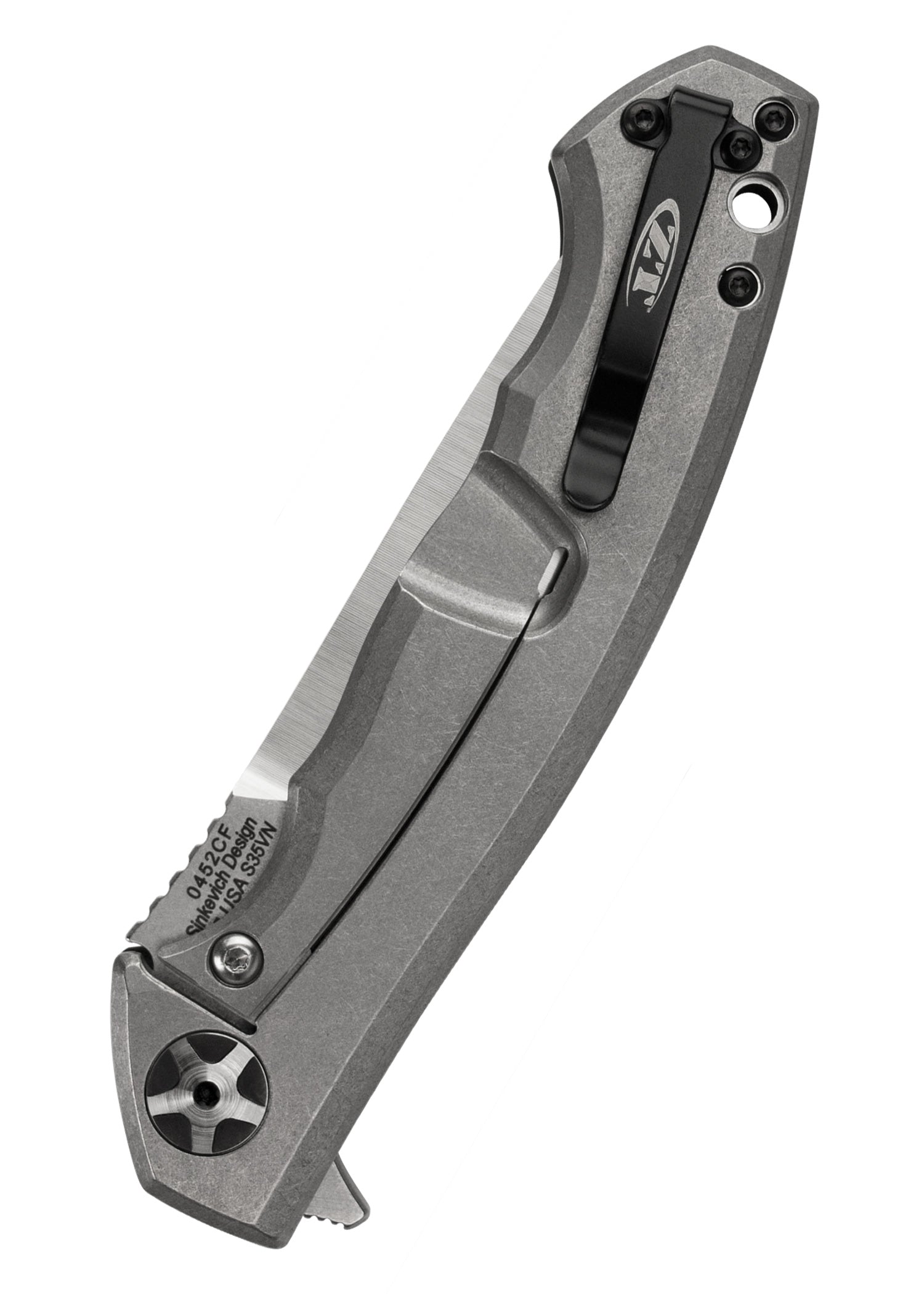 Imagen única de: Navaja De Bolsillo Zt 0452Cf Sinkevich, Grande, Con Mango De Fibra De Carbono