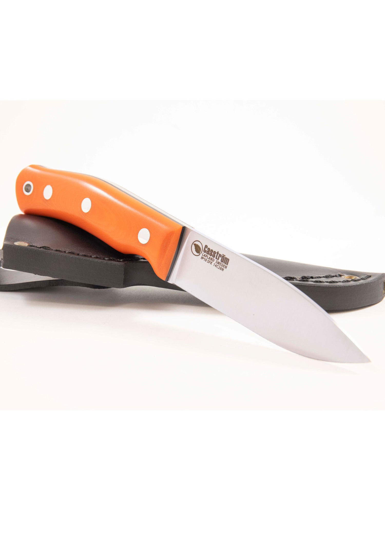 Imagen única de: Cuchillo Forestal Sueco Nº10, Naranja G10, Casström