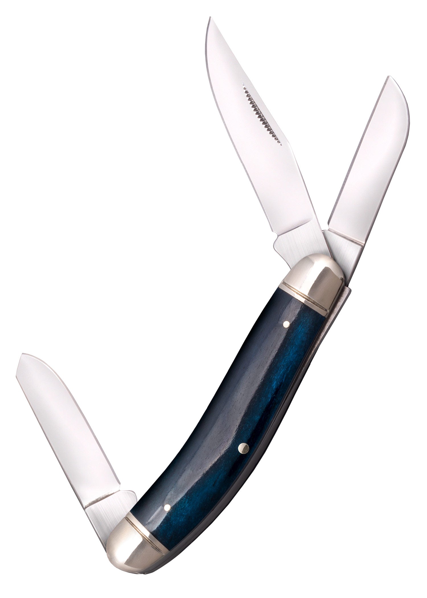 Imagen única de: Navaja De Bolsillo Para Caballero Stockman, Mango De Hueso Azul