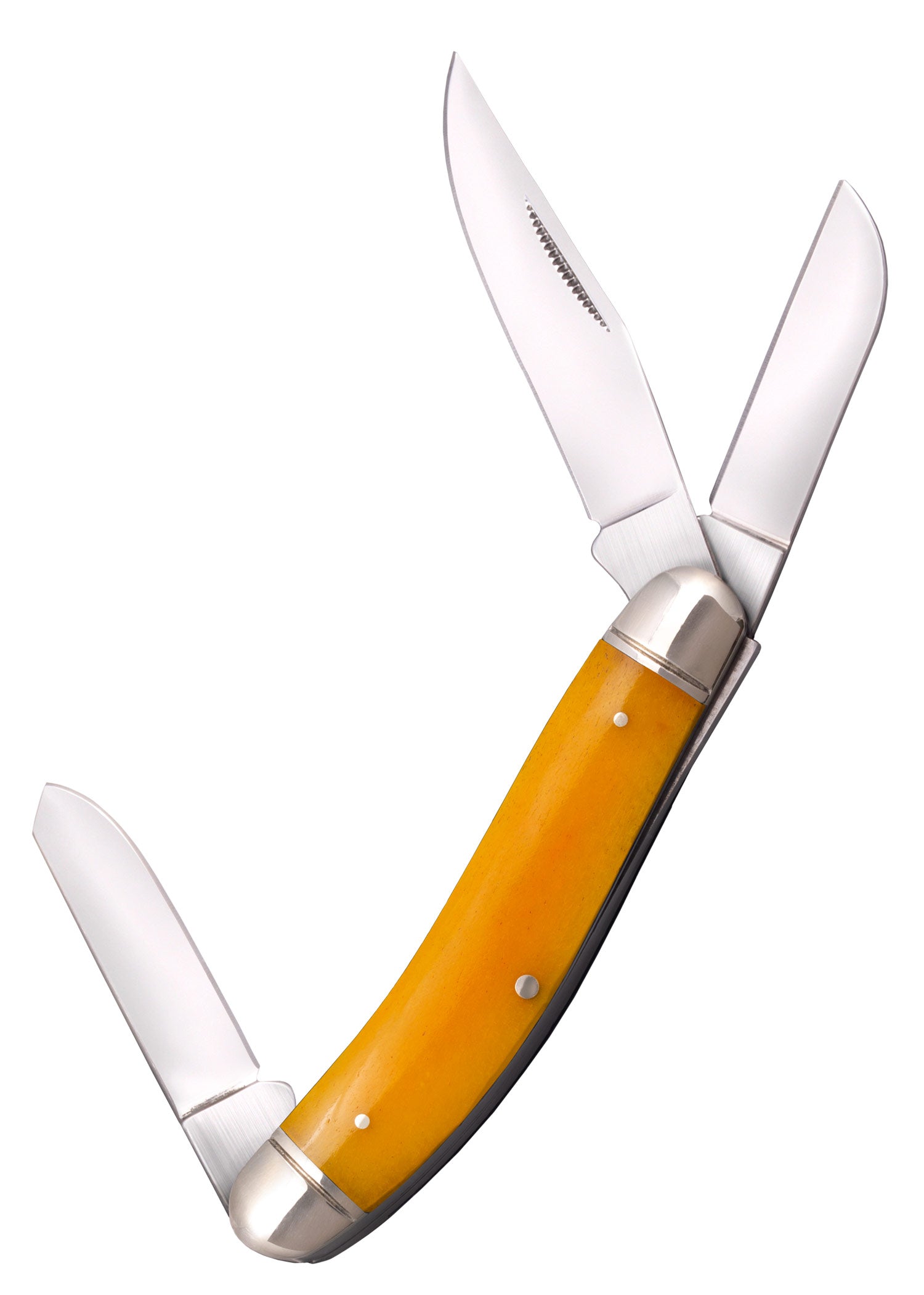 Imagen única de: Navaja De Bolsillo Para Caballero Stockman, Mango De Hueso Amarillo