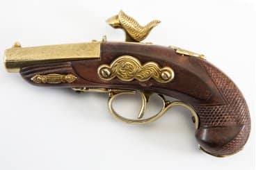 Imagen única de: Pistola Deringer Filadelfia De Percusión, Usa 1862 Réplica No Funcional 5315