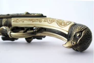Imagen única de: Pistola De 3 Cañones Giratorios, Francia S. XVIII, Réplica No Funcional 5306