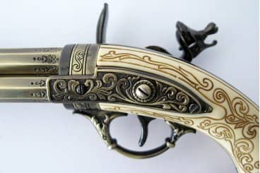 Imagen única de: Pistola De 3 Cañones Giratorios, Francia S. XVIII, Réplica No Funcional 5306