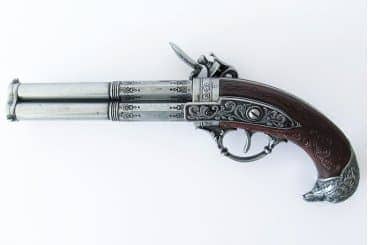 Imagen única de: Pistola De 3 Cañones Giratorios, Francia S. XVIII, Réplica No Funcional 1306