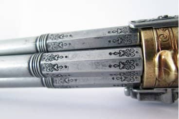 Imagen única de: Pistola De 4 Cañones Giratorios, Francia S. XVIII Mod.1310