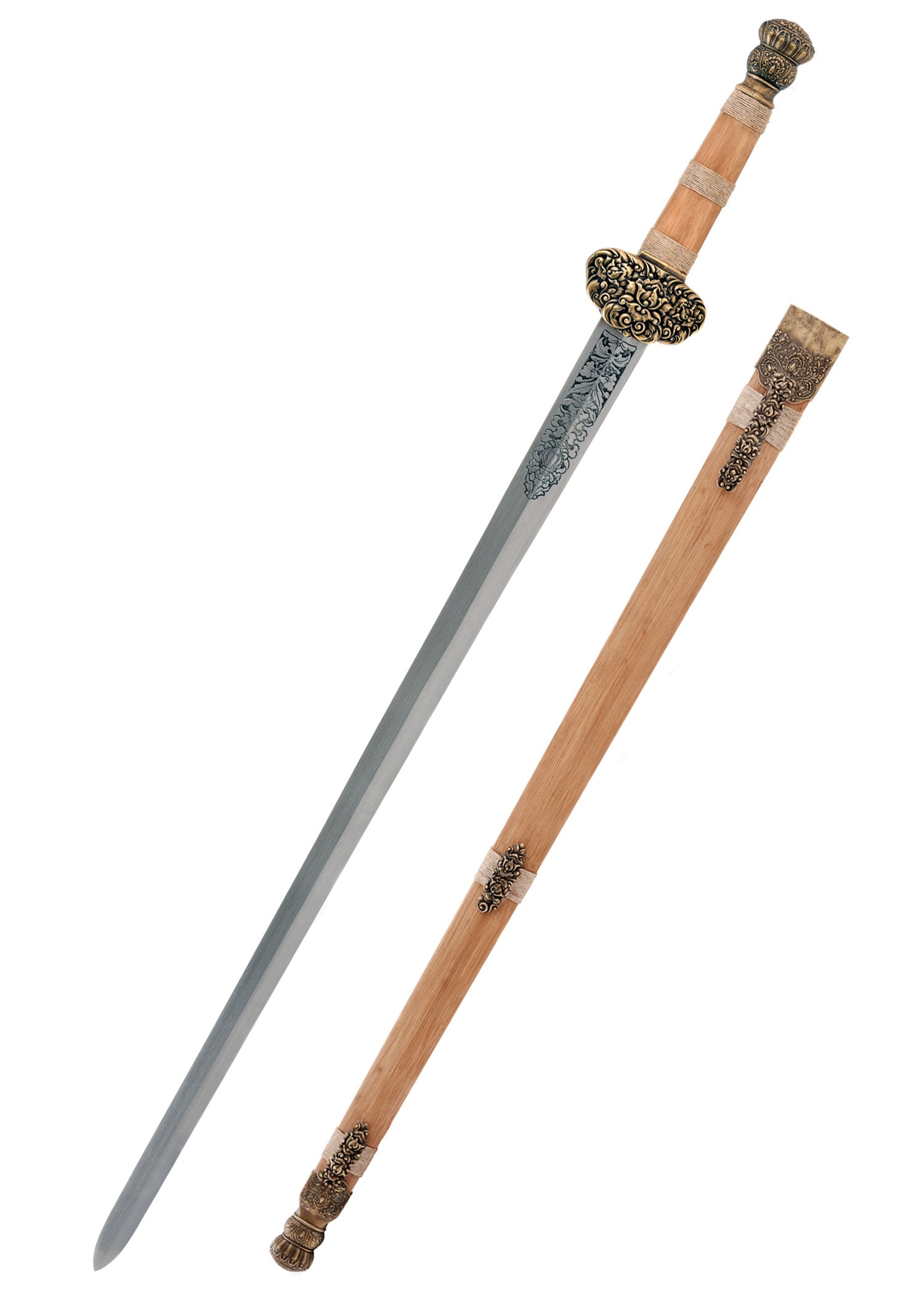 Imagen única de: Espada Shaolin Dharma, Afilada