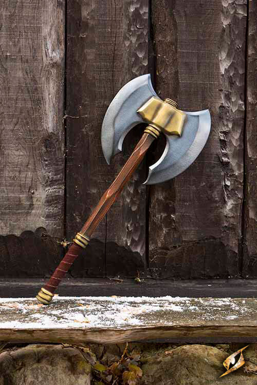 Imagen única de: Hacha De Batalla De Dos Puntas - 85 Cm