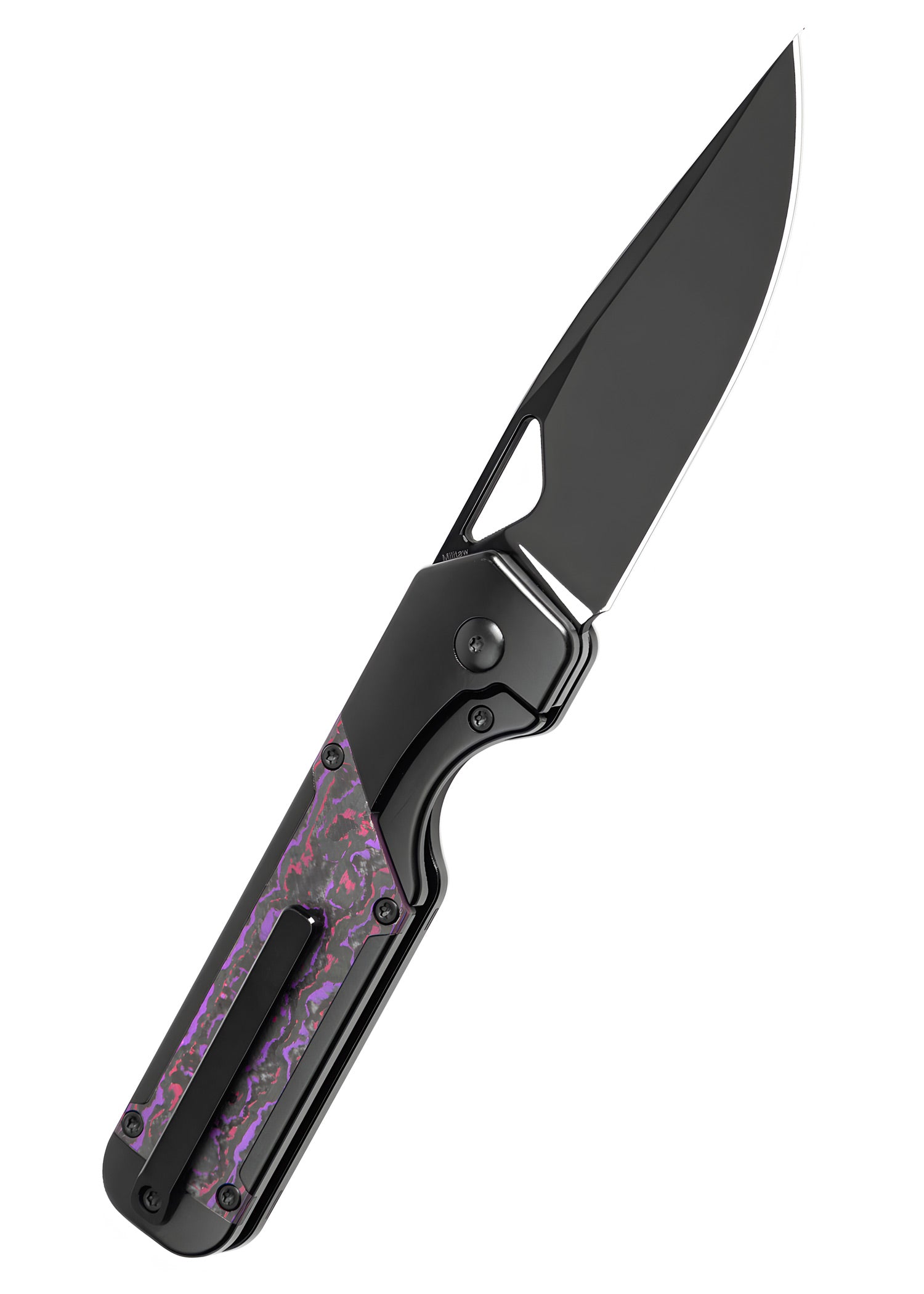 Imagen 2 - Kizer Knives Militaw Titanium + Fatcarbon, Navaja De Bolsillo