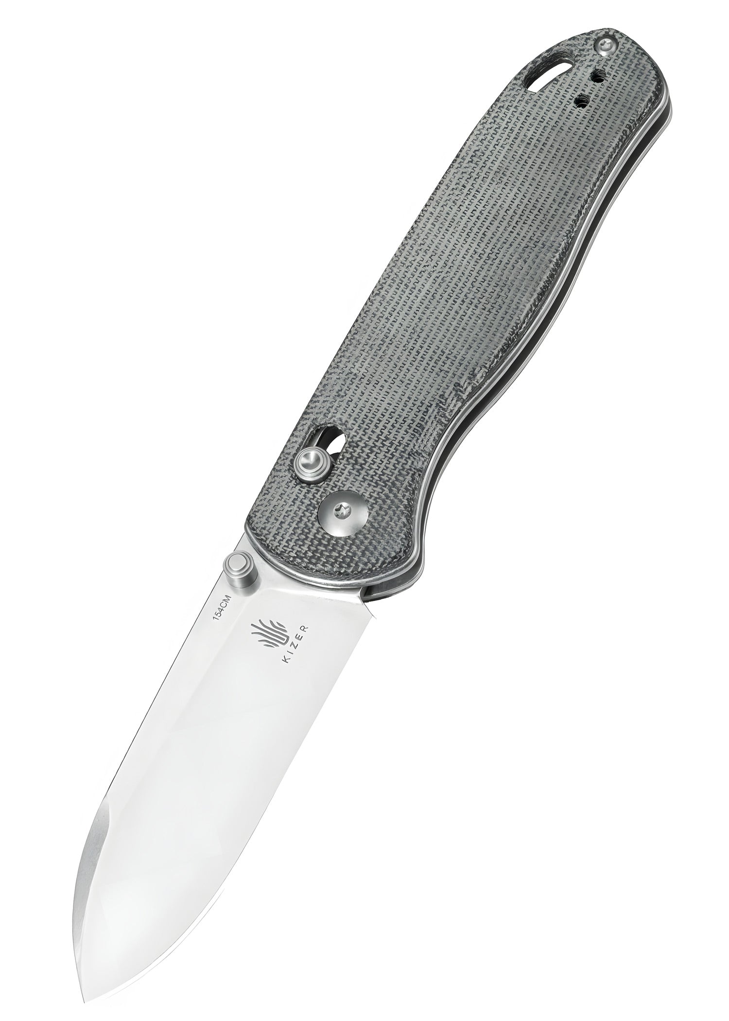 Imagen única de: Navaja Kizer Knives Drop Bear, Micarta, Lavada A La Piedra