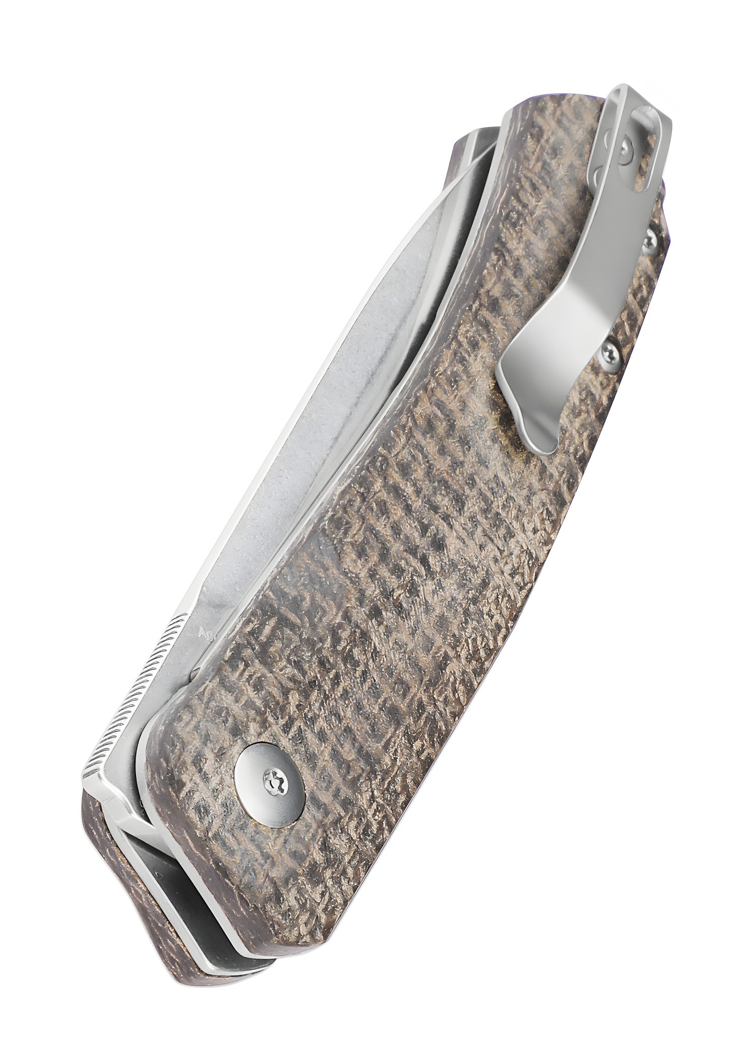 Imagen única de: Navaja Kizer Knives Agressor, Micarta, Lavada A La Piedra