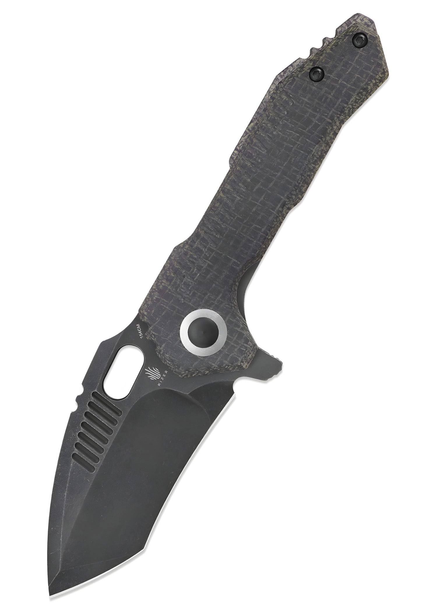 Imagen única de: Navaja Kizer Knives Mini Paragon, Micarta, Hoja Negra