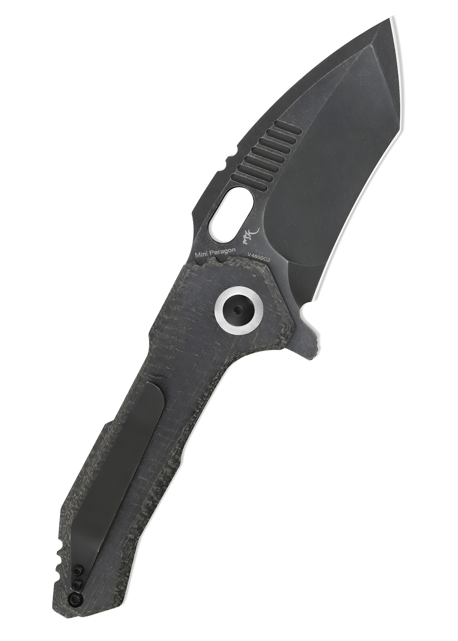 Imagen única de: Navaja Kizer Knives Mini Paragon, Micarta, Hoja Negra