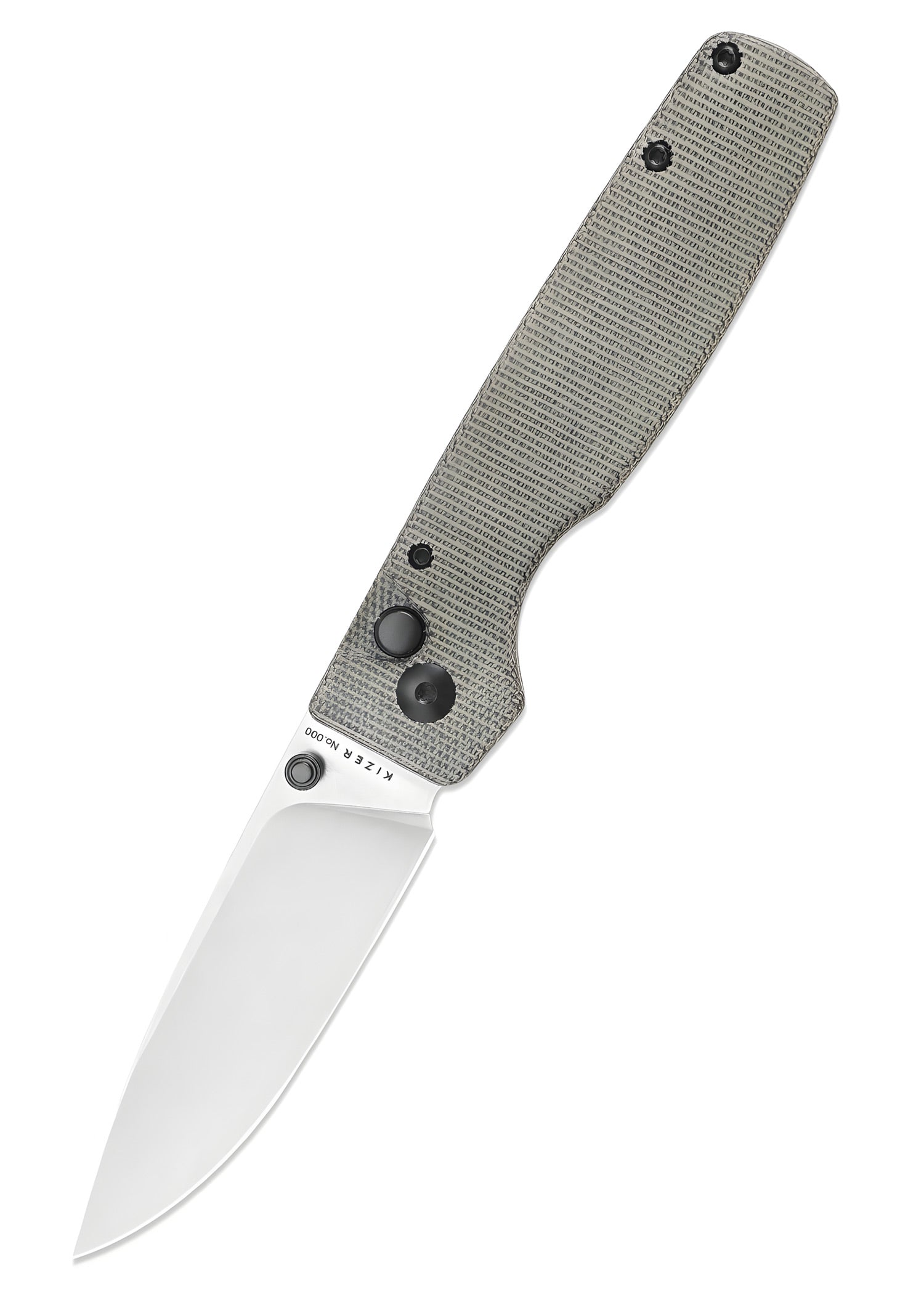Imagen única de: Navaja Kizer Knives Original Xl, Micarta, Lavada A La Piedra