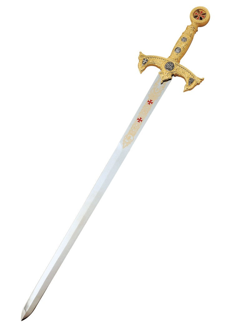 Imagen única de: Espada De Los Caballeros Templarios, Color Dorado