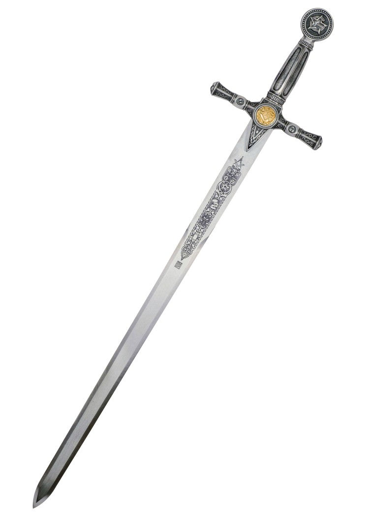 Imagen única de: Espada Corta Masónica, Color Plata.