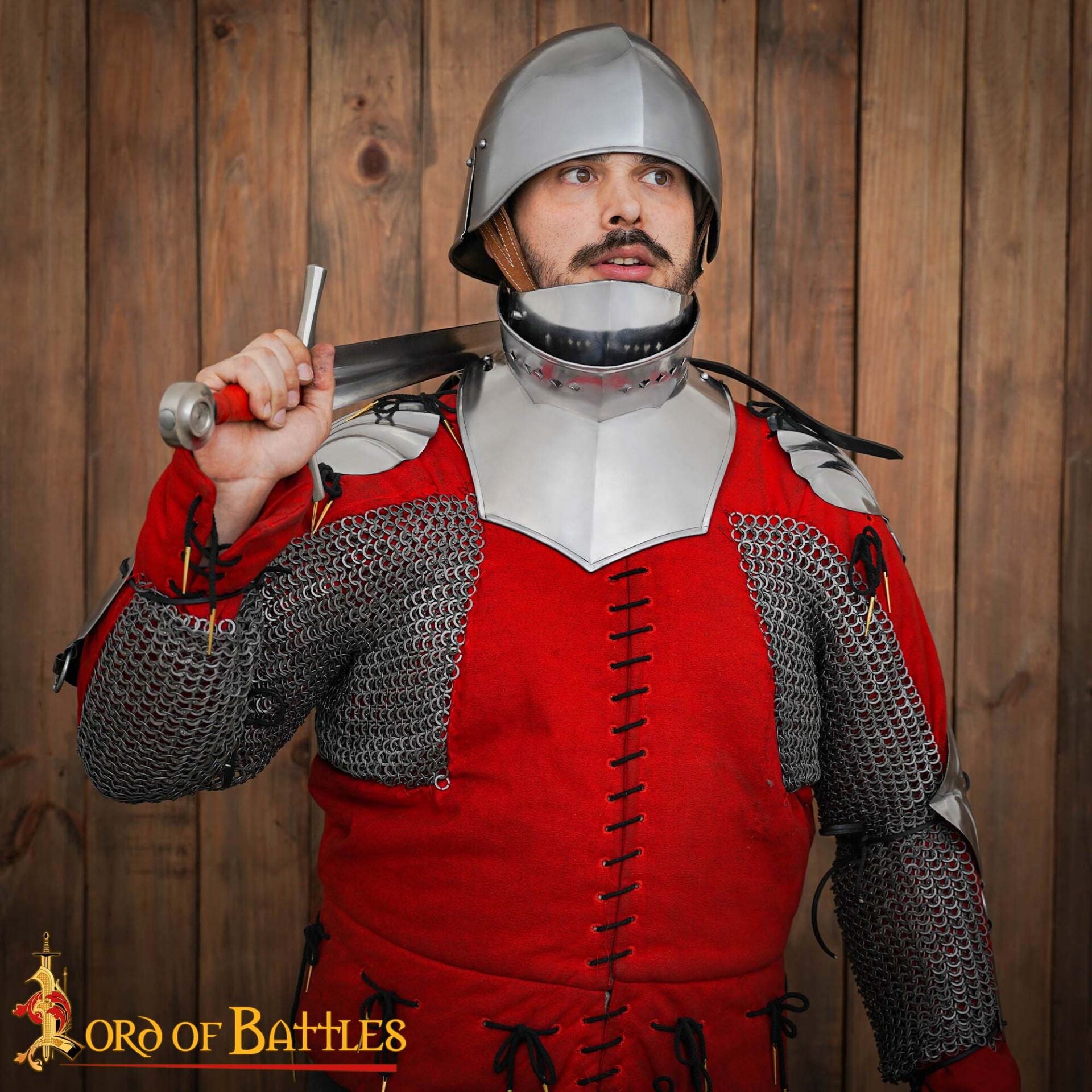 Imagen única de: Bevor Medieval Siglo Xv Protección Garganta y Parte Inferior de la Cara