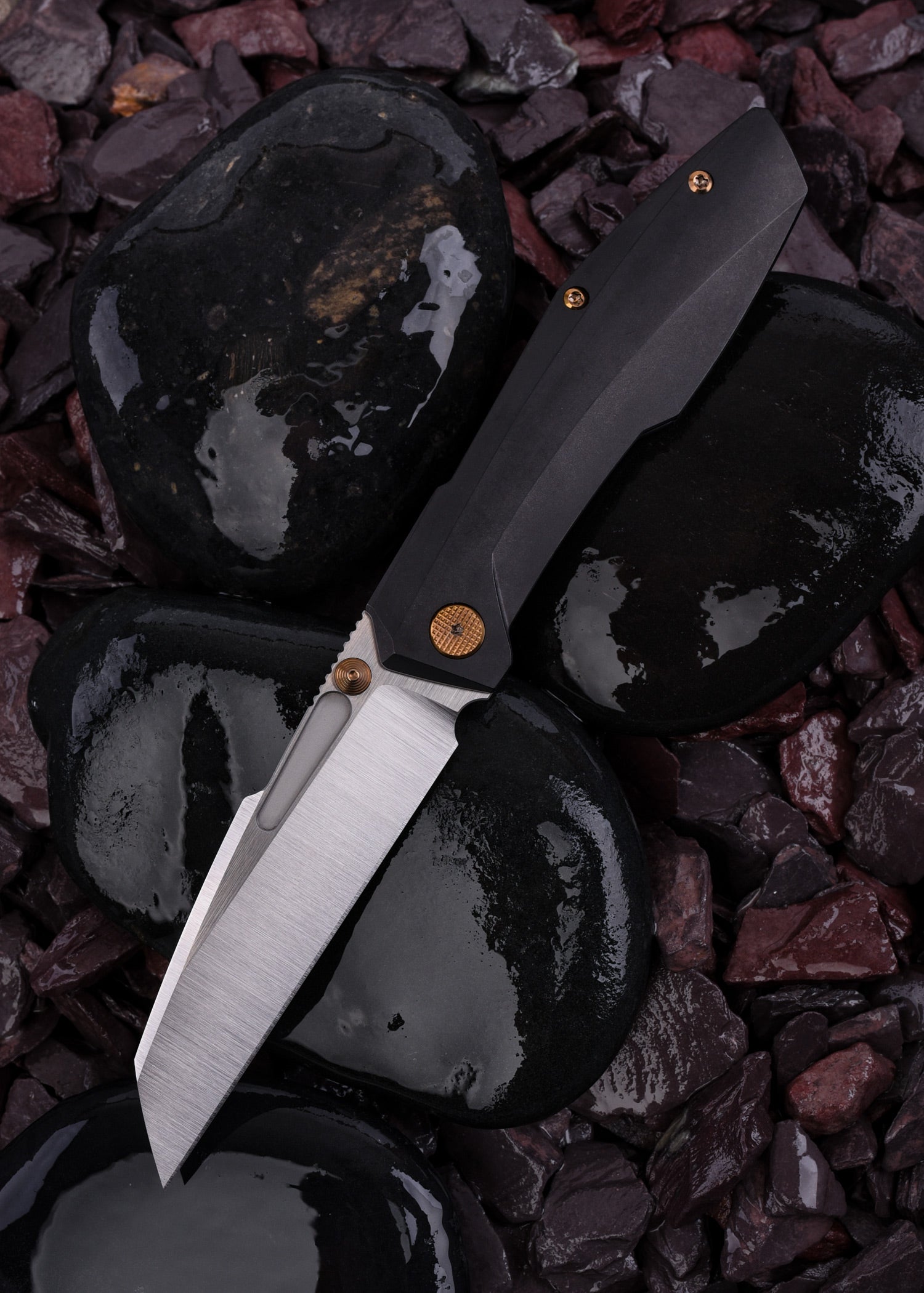 Imagen 1 - Null Knives Raikou, Negro - Oro, Navaja De Bolsillo