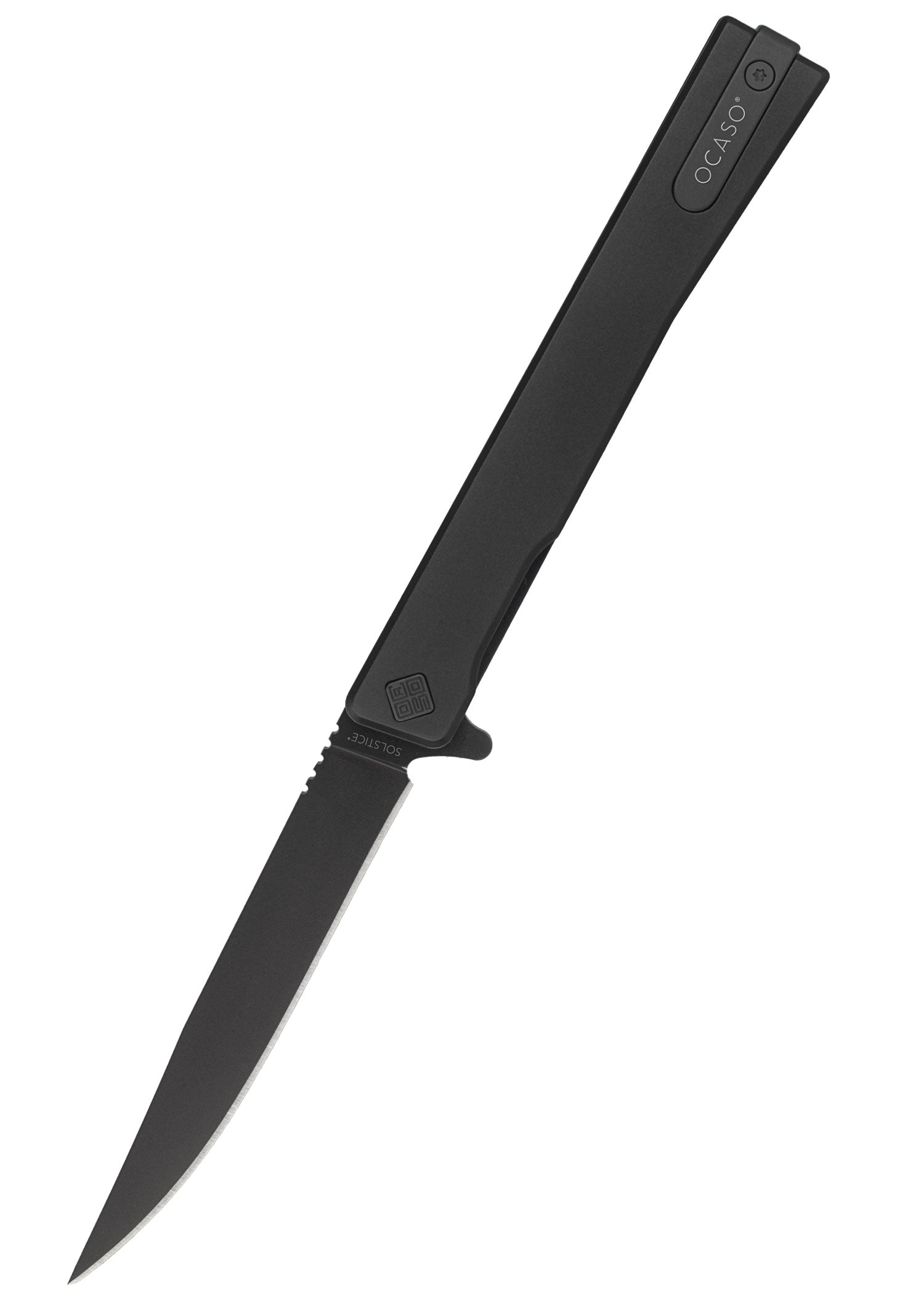 Imagen única de: Navaja De Bolsillo Solstice, Titanio, Negra, Ocaso Knives