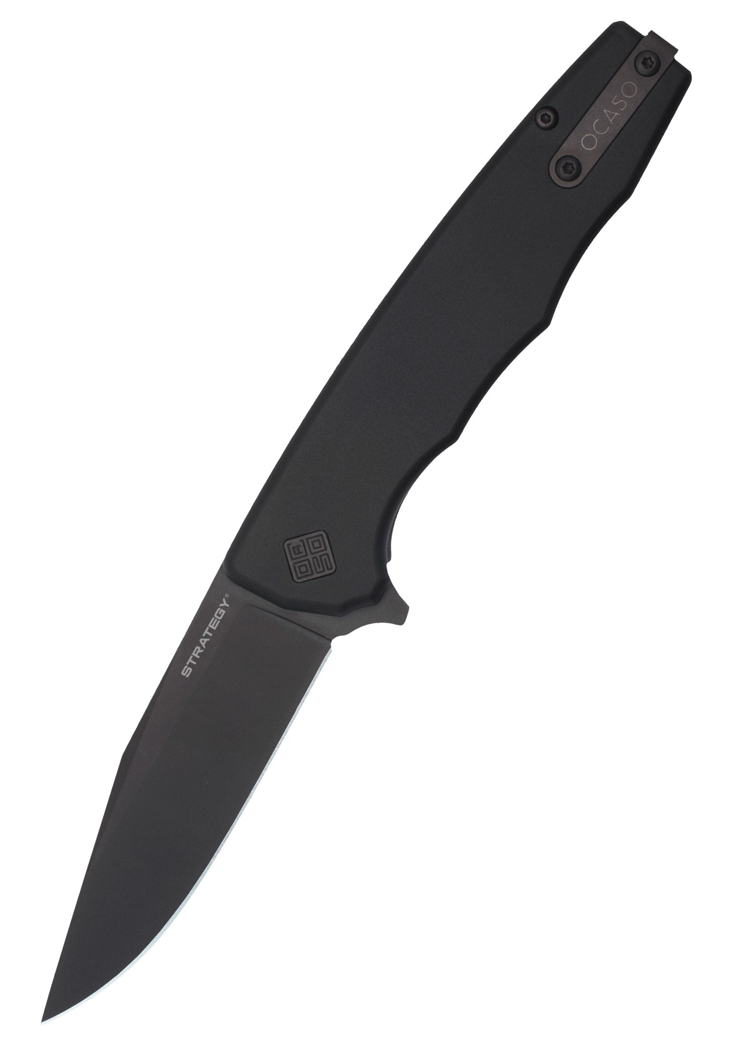 Imagen única de: Navaja Strategy, Negra, Aluminio, Ocaso Knives
