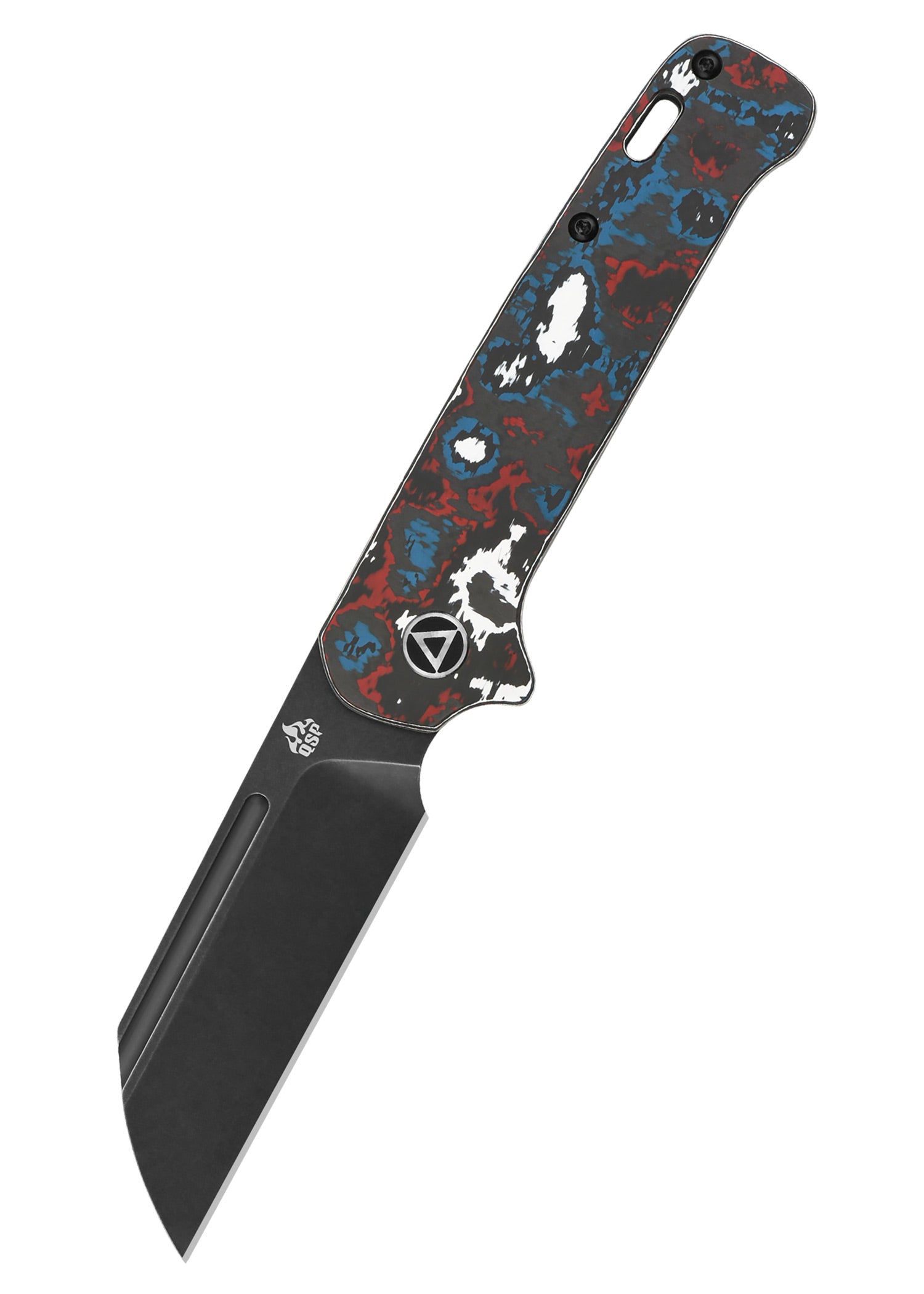 Imagen única de: Navaja De Bolsillo Qsp Penguin Slip Joint, Fat Carbon, Azul, Roja