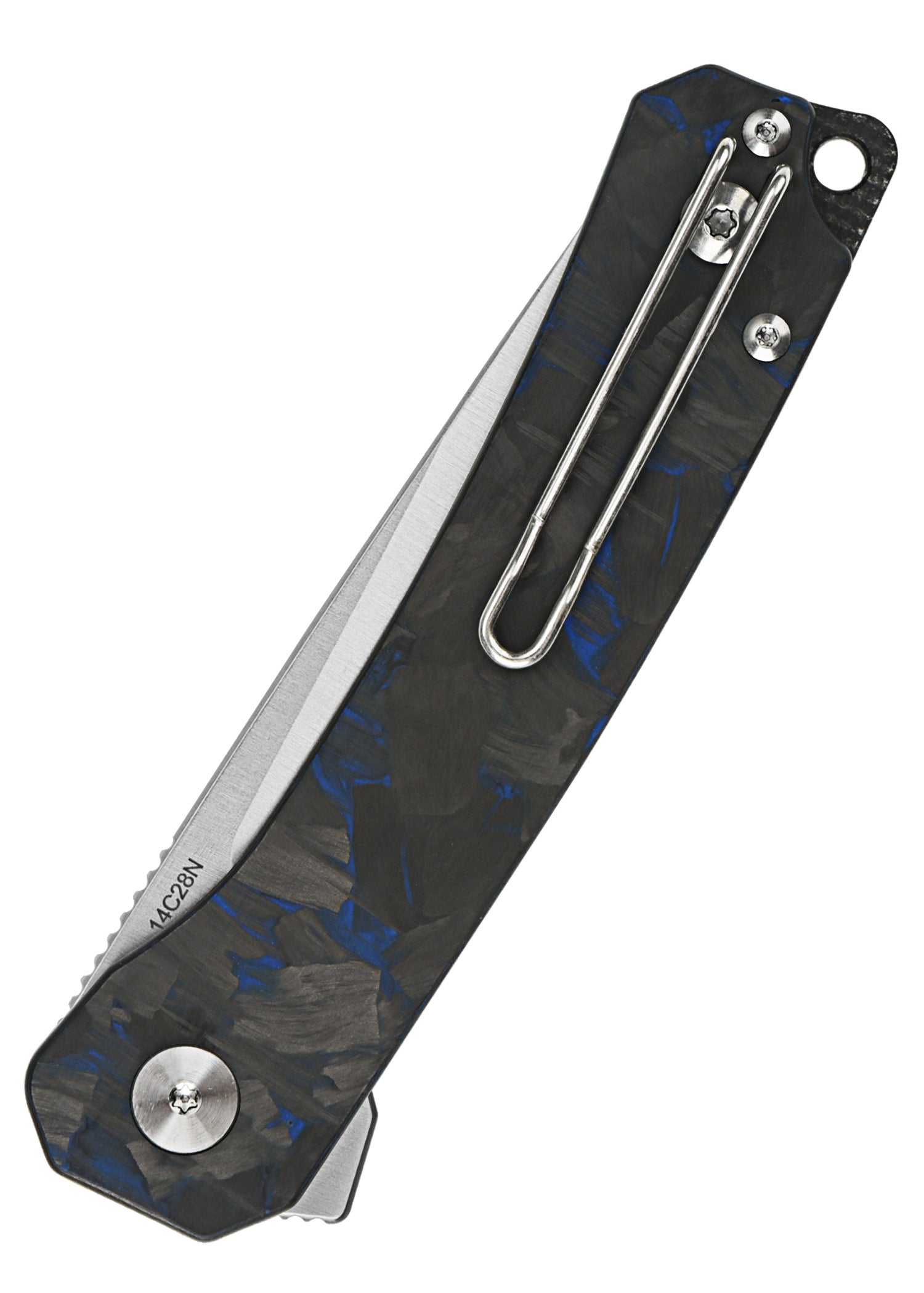 Imagen única de: Navaja Osprey, Hoja Satinada, Mango Cf Overlay G10 Triturado, Azul