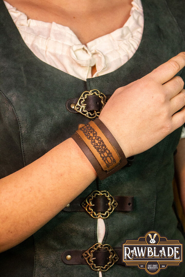 Imagen única de: Pulsera De Cuero Elbereth