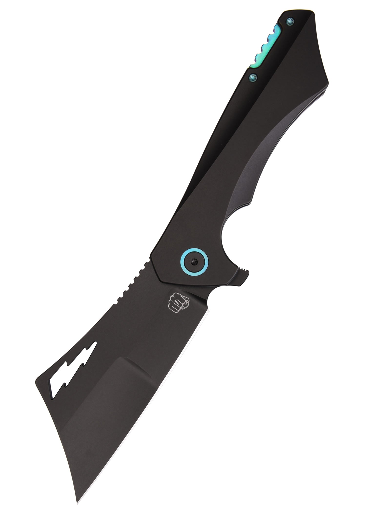 Imagen única de: Navaja Nemley Cleaver, Exclusiva, Pvd Negro, Ano Azul