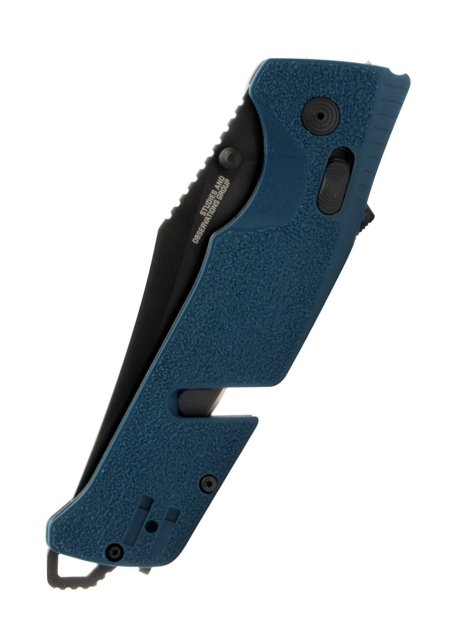 Imagen única de: Sog Trident At - Uniform Blue - Navaja De Bolsillo Parcialmente Dentada