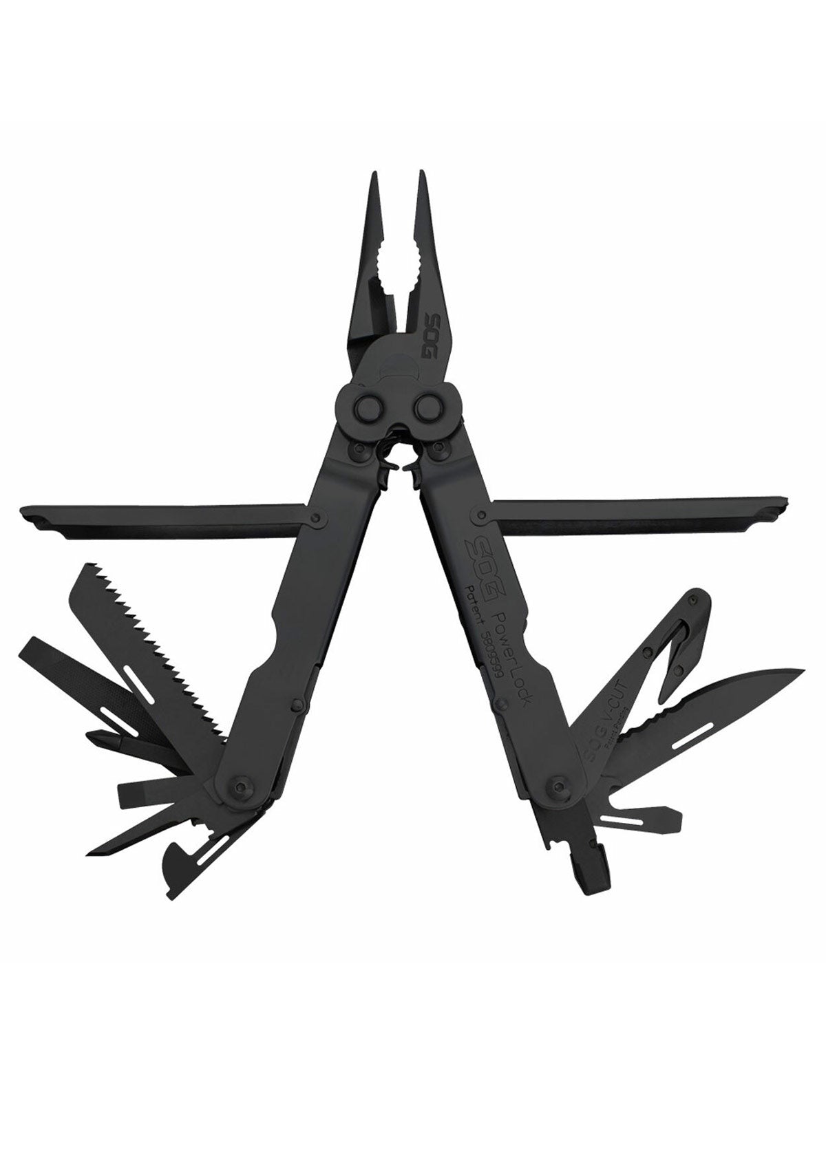 Imagen única de: Sog Powerlock Eod W-v-cutter, Óxido Negro, Multiherramienta