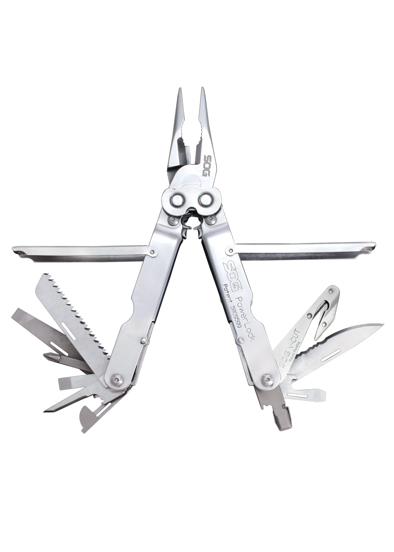 Imagen única de: Multiherramienta Powerlock, Acabado Satinado, Sog