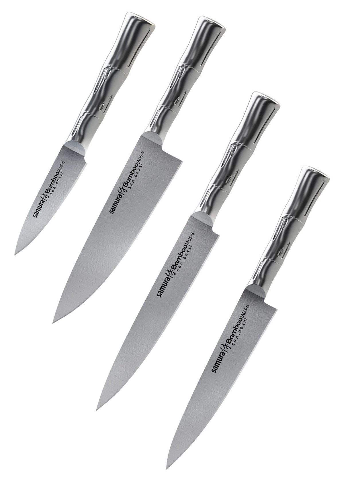 Imagen única de: Bloque De Cuchillos Samura Bamboo Con 4 Cuchillos De Cocina.