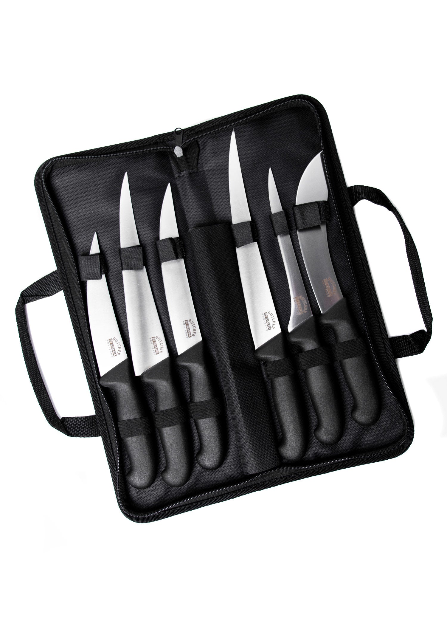 Imagen única de: Juego De Cuchillos Samura Butcher De 6 Piezas Con Bolsa.