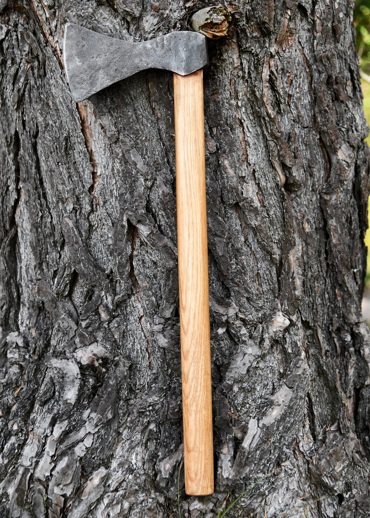 Imagen única de: Hacha Vikinga De Acero, Forjada A Mano, Tipo A