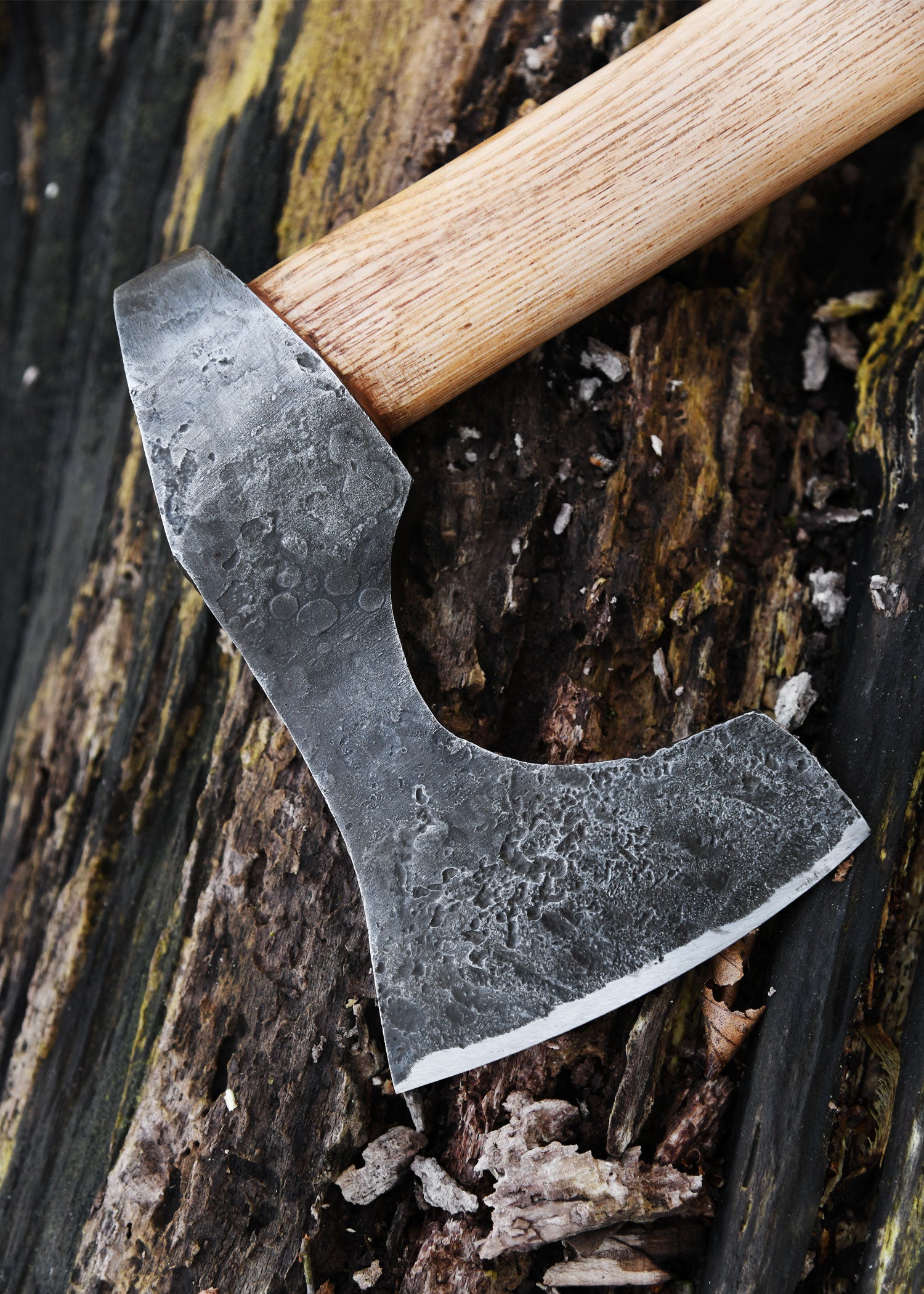 Imagen única de: Hacha Vikinga De Acero, Forjada A Mano, Tipo B