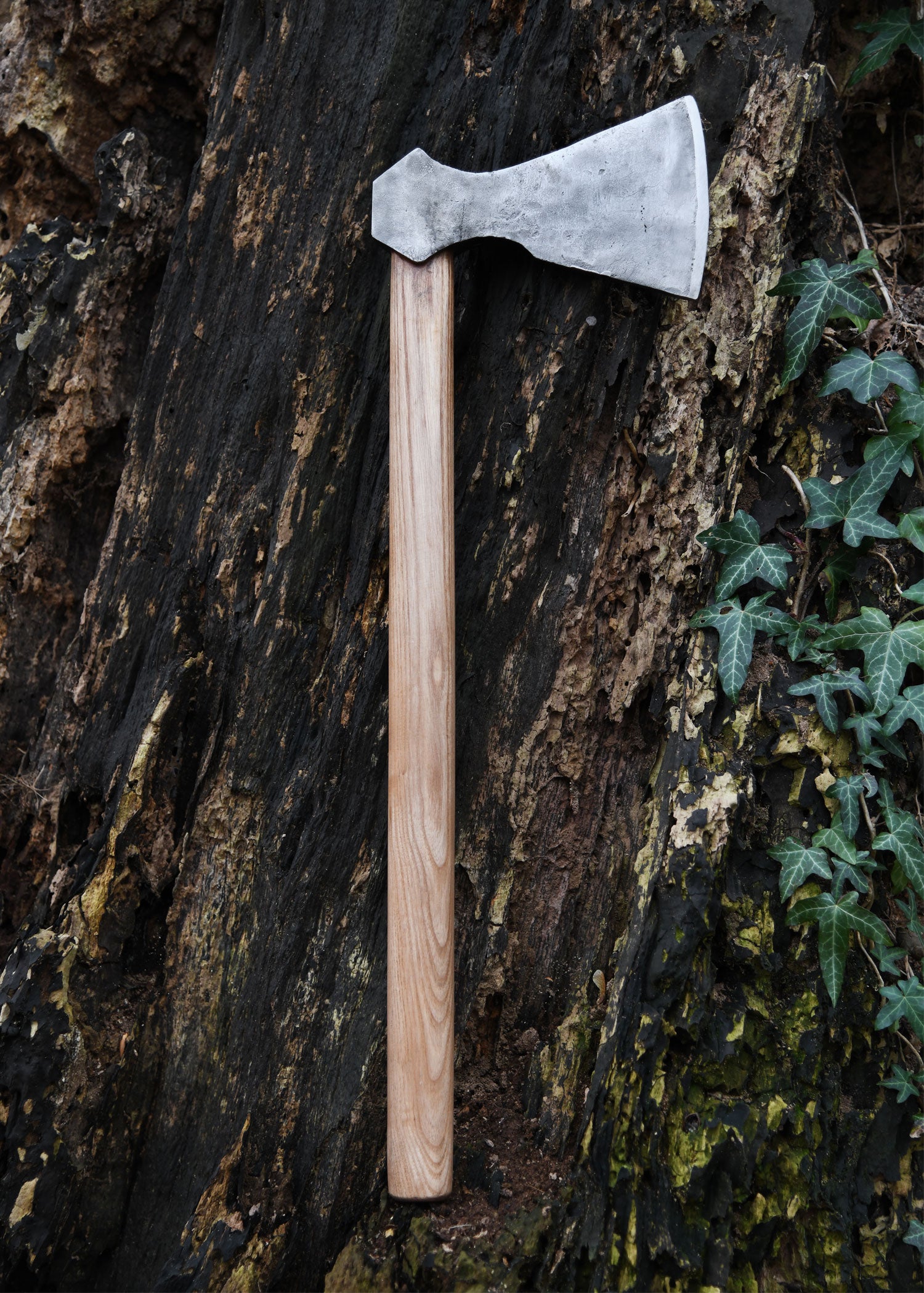 Imagen única de: Hacha Vikinga De Acero, Forjada A Mano, Tipo F