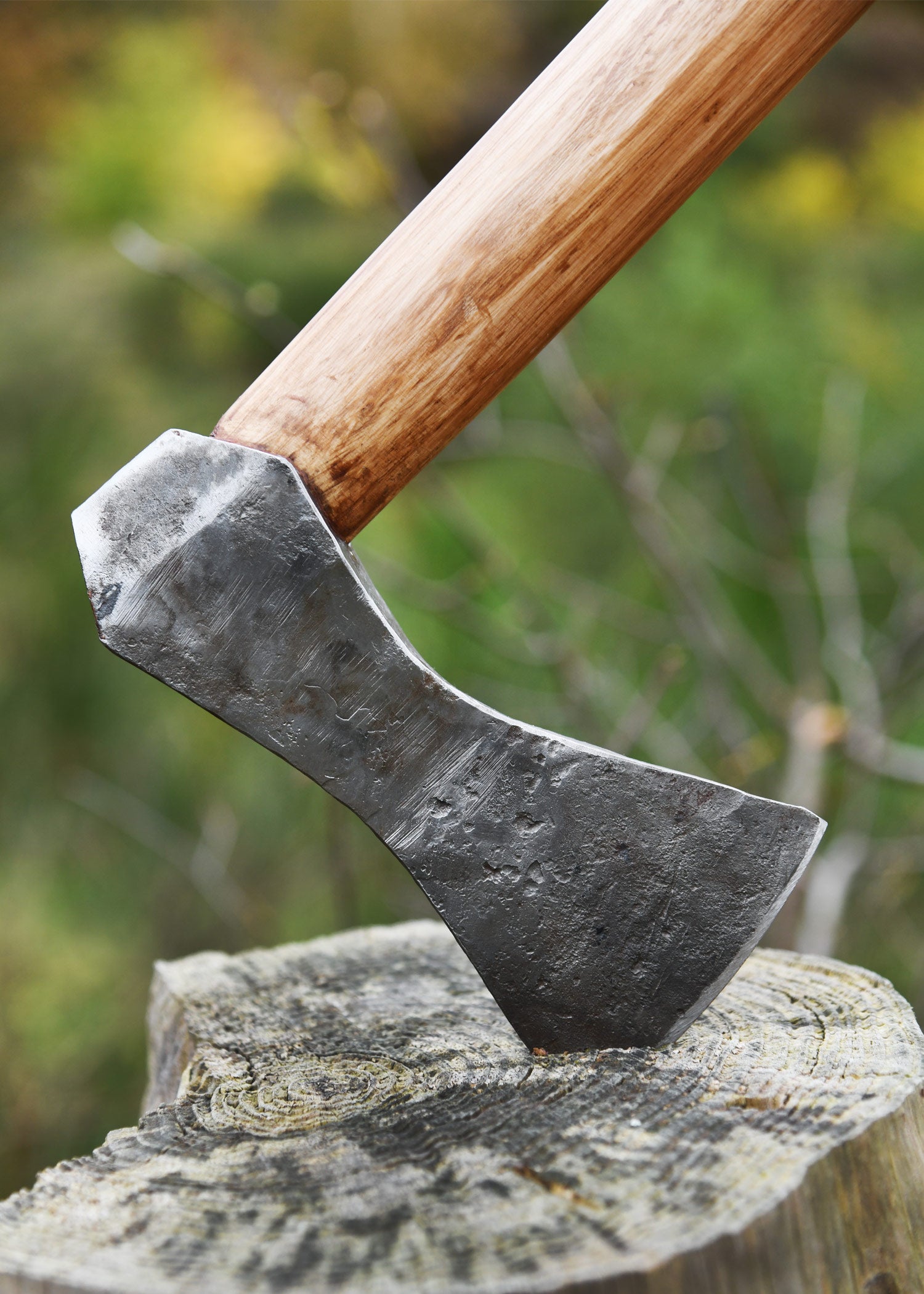 Imagen única de: Hacha Vikinga De Acero, Forjada A Mano, Tipo K