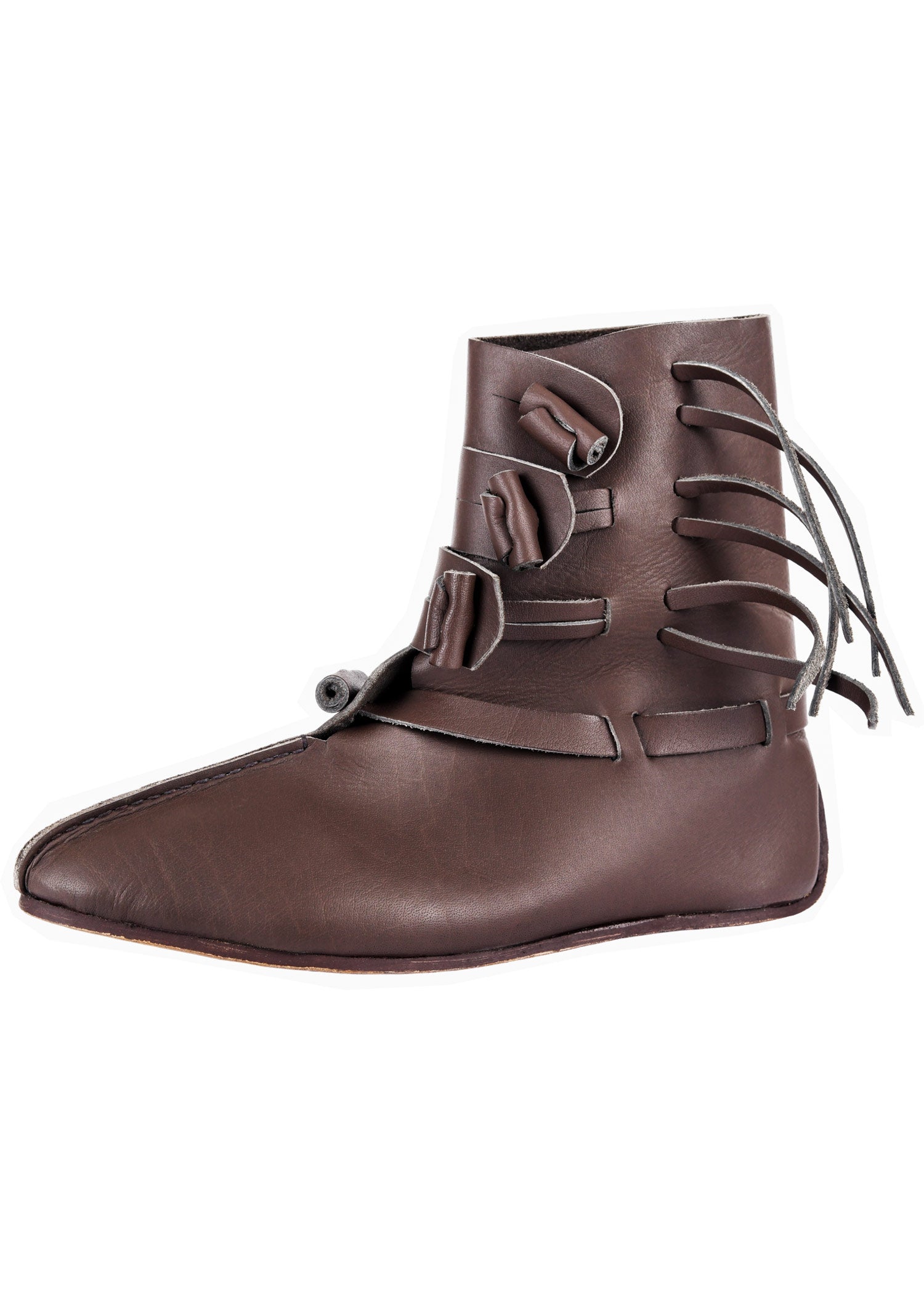 Imagen única de: Medias Botas Vikingas, Marrón Oscuro
