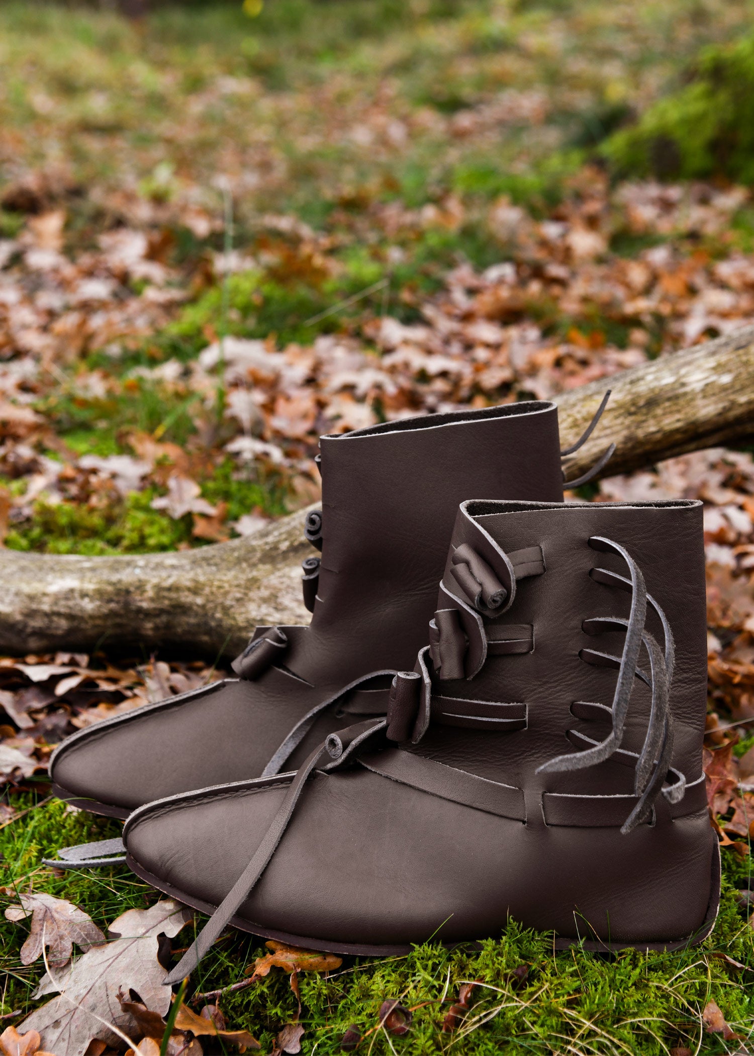 Imagen única de: Medias Botas Vikingas, Marrón Oscuro