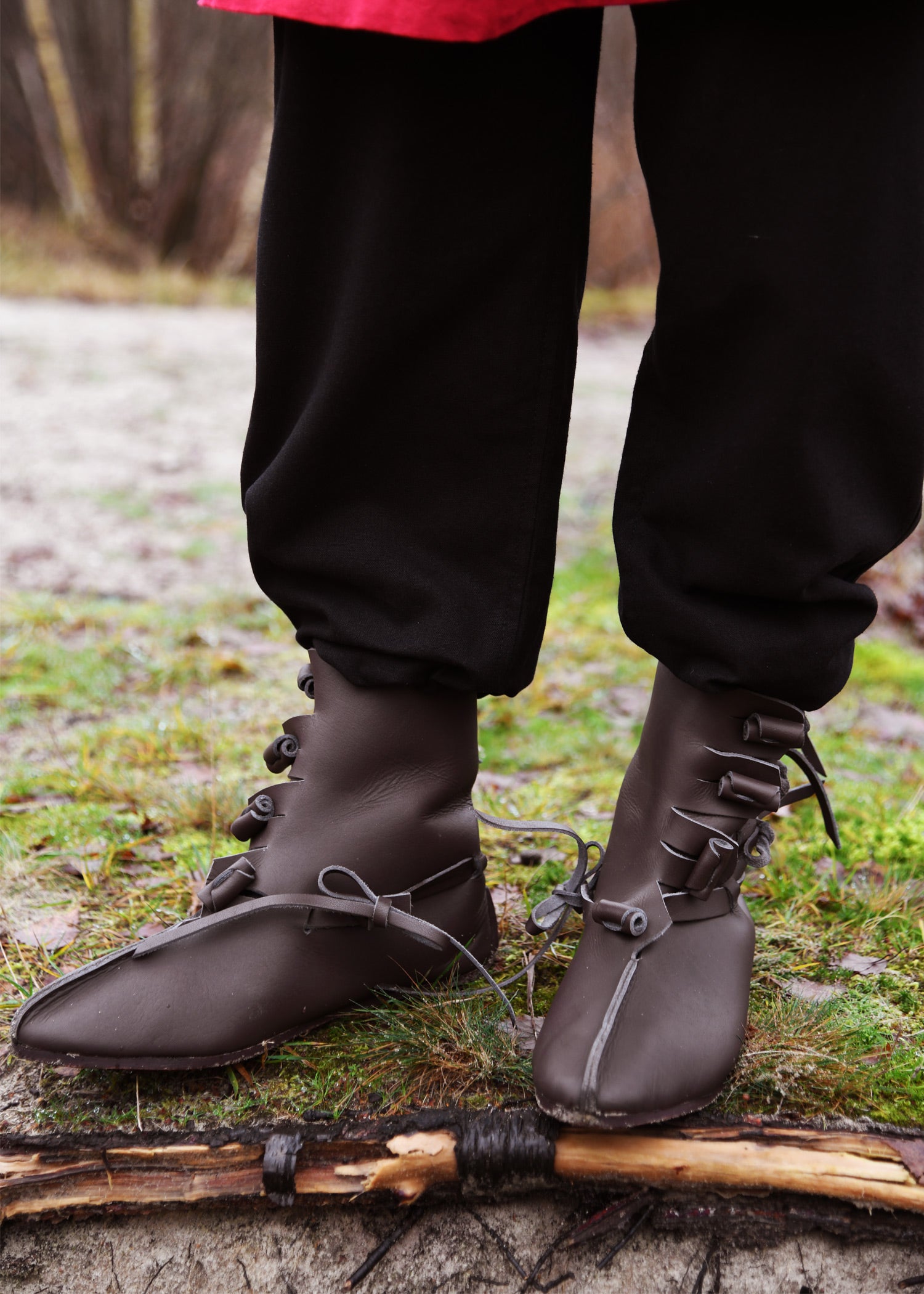 Imagen única de: Medias Botas Vikingas, Marrón Oscuro