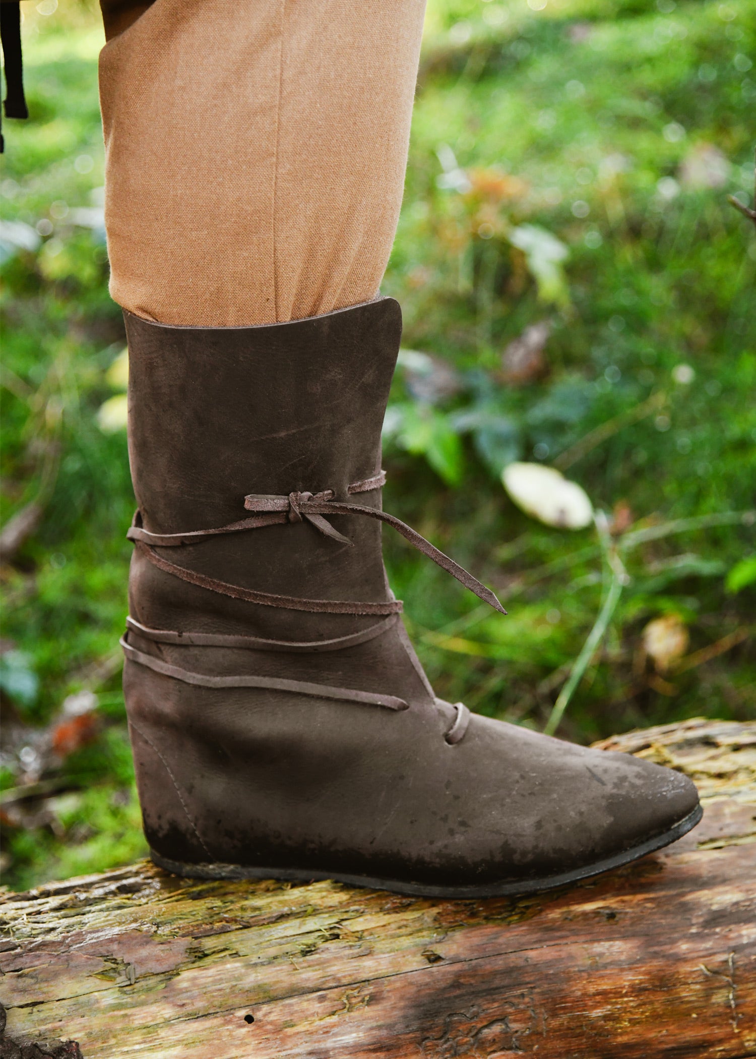 Imagen única de: Botas Vikingas Con Cordones, Marrón