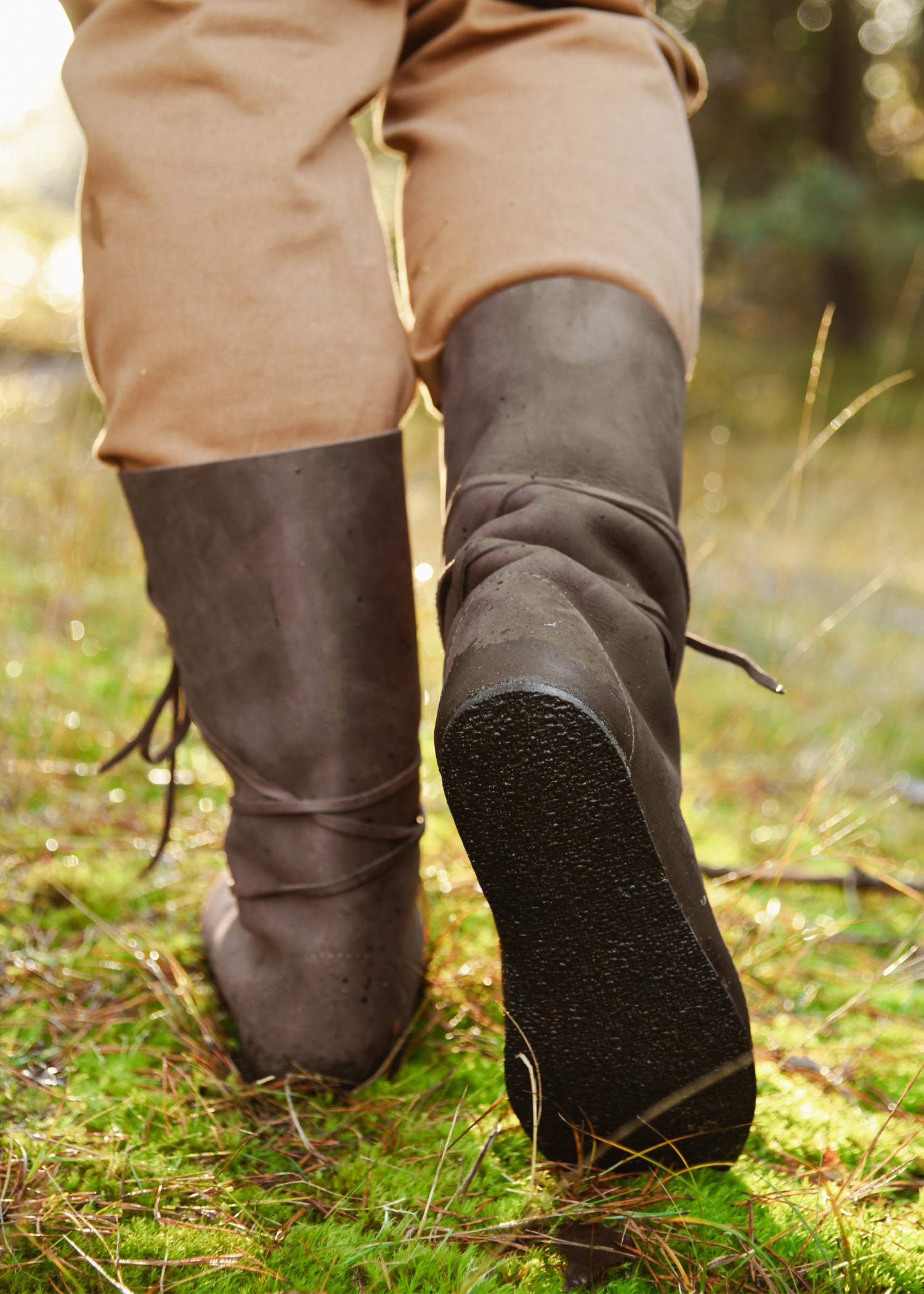 Imagen única de: Botas Vikingas Con Cordones, Marrón
