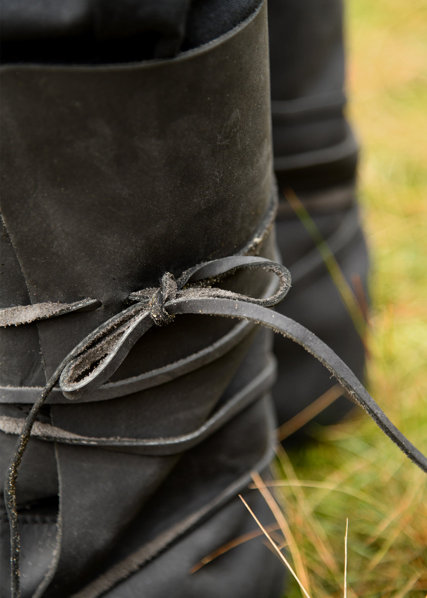 Imagen única de: Botas Vikingas Con Cordones, Negro